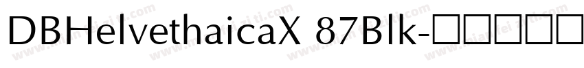 DBHelvethaicaX 87Blk字体转换